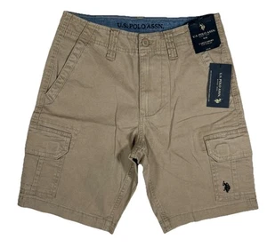 U.S. Polo Association Cargo Shorts Men's Size 28 9 1/2’’ Inseam Beige NWT - Picture 1 of 21