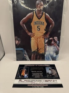 Jalen Rose Indiana Pacers Autographed Signed 8x10 Glossy Photo & COA - Picture 1 of 4