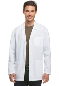 Dickies 31" Men's Consultation Lab Coat 81404 DWHZ White Free Shipping - Picture 1 of 2