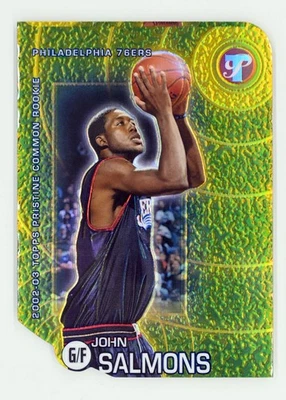 2002-03 Topps Pristine #96 John Salmons/99 Refractors Gold Philadelphia 76ers Foto 1 de 2