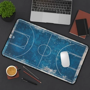 Alfombrilla de escritorio para cancha de baloncesto, decoración de oficina deportiva, alfombrilla de ratón, alfombrilla para romper tarjetas deportivas - Imagen 1 de 13