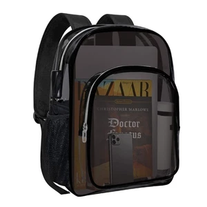 Clear Backpack Heavy Duty Transparent Backpack for Security, Sports, Work, Tr... - Picture 1 of 7