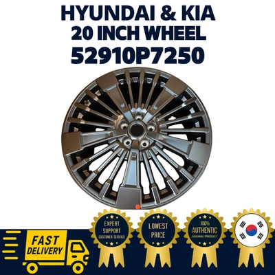 GENUINE OEM Hyundai Wheel Assy Aluminium 52910P7250 Calligraphy Black Edition - Image 1 of 3
