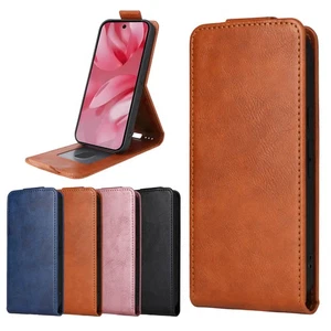 For Google Pixel 10, Luxury Vertical Up-Down Leather Wallet Stand Case Cover - Picture 1 of 20