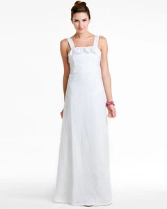 BNWT Lilly Pulitzer Isadora Resort White Eyelet Gown Wedding Dress M 8 $298 - Picture 1 of 8