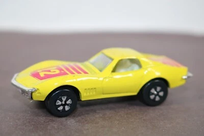 Vintage Playart AMARELO Corvette Stingray Diecast HK Base HTF LQQK - Imagem 1 de 4