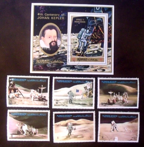 Ajman  SPACE Apollo, Moon Stamps   Lot#D38 Cover