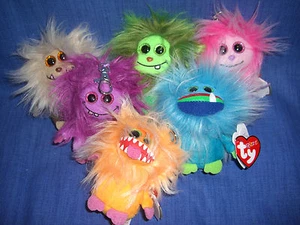 W-F-L TY Frizzy Schlüsselanhänger Auswahl von Frizzys glubschi Augen Aliens - Bild 1 von 11