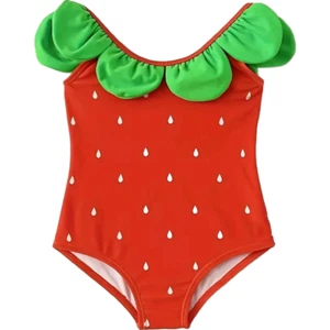 Traje de baño de una pieza Strawberry Fruit con detalles de vieira traje de baño nuevo - Imagen 1 de 4