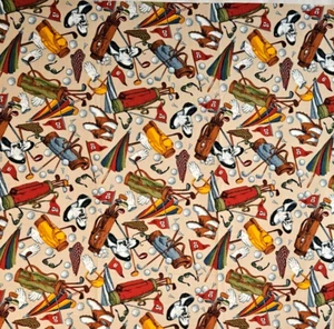 Art Of Golf Stoff Baumwolle 30 x 44 cm - Bild 1 von 3