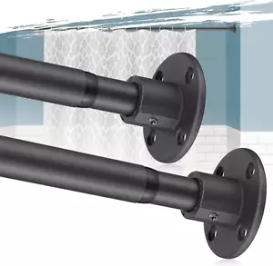 Heavy Duty Shower Curtain Rod - 28 to 90" Fixed Shower Curtain Rod Wall Mounted - Picture 1 of 7