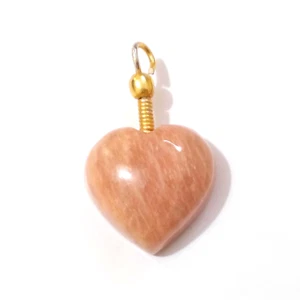 Schöner A + Pfirsich Amazonit Bohrer Herzform 18,70 Crt Cabochon loser Edelstein - Bild 1 von 7