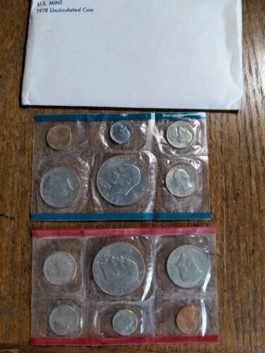 1978 US Mint Uncirculated Set 12 Coin Complete Philadelphia & Denver Sets - Image 1 of 1