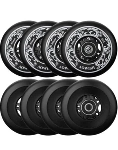 Inline Skate Wheels 85A Roller Blades Replacement 76mm 8 Pack, READ** - Picture 1 of 4
