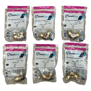 Codo SharkBite Push-To-Connect 1/2" x 1/2" (LOTE de 6) Z - Imagen 1 de 4