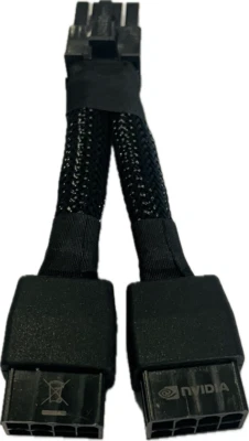 NEW Nvidia 030-1233-000 8-Pin Male to Dual 8-PIN Female GPU Power Cable Y Split - Image 1 of 3