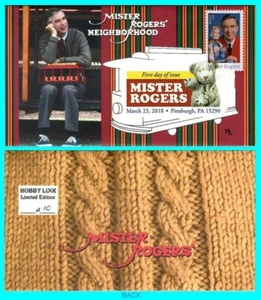 Mister Rogers Nachbarschaft Ersttagsbrief mit Farbstempel Typ 3 - Bild 1 von 1