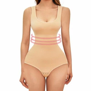 Women Full Body Shapers Shapewear Bodysuit Tummy Firm Control Slimming - Picture 1 of 15