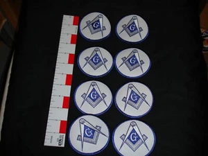 Masonic Logo Masons Freemason patch set 8 patches in lot - Picture 1 of 4