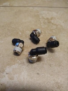 (4) PARKER-LEGRIS Nylon Push Connect 1/8 Rohr x 1/8 Rohr Außengewinde drehbar - Bild 1 von 2
