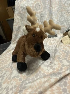 GANZ Webkinz REINDEER 9” Stuffed Animal Bean Plush Brown w/Antlers-No Code-GUC - Picture 1 of 23