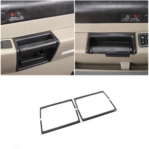 4PCS Soft Carbon Fiber Door Handle Frame Sticker Trim For Hummer H2 2003-2007 - Picture 1 of 19