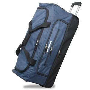 Dejuno Borsone 32 Pollici Leggero in Denim con Fondo a Goccia e Rotolamento - Blu - Foto 1 di 4