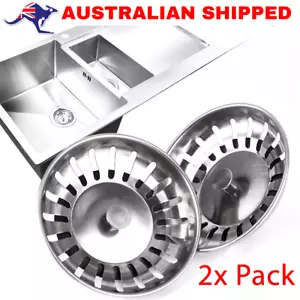 Stainless Steel Kitchen Sink Mesh Strainer Waste Plug Filter Drain Stopper AU - Picture 1 of 5