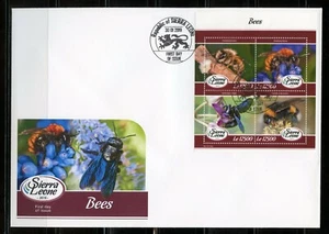 Sierra Leone 2019 Api Foglio Primo Giorno Cover - Foto 1 di 1