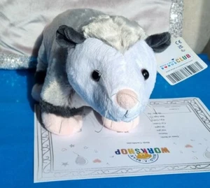 BUILD A BEAR OPOSSUM + CERTIFICATE BRAND NEW WITH TAGS PLUSH 2022 - Picture 1 of 4
