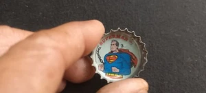 rare vintage 1978 DC Superman tin bottle cap #3 pepsi argentina - Bild 1 von 9