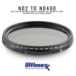 ULTIMAXX 49mm Variable Neutral Density Twisting Multi-Coated Filter ND2-ND400 - Bild 1 von 6