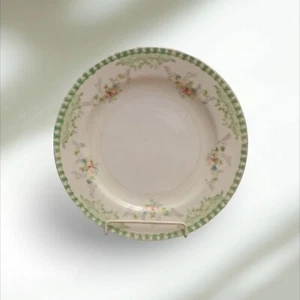 Vintage Berkshire China Dinner Plates Pink Yellow Blue Flowers Occupied Japan - Picture 1 of 9