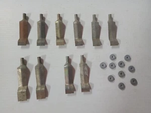 BULK LOT OF x 10 CLASSIC DASHBOARD GAUGE MOUNTING CLAMPS & NUTS FREE POST - Picture 1 of 1