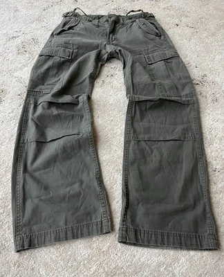 Vintage Streetwear Y2K Rick Owens Junya Watanabe Style Cargo Baggy Jeans 90s - Image 1 of 4