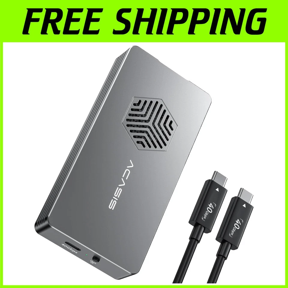 ACASIS 40Gbps M.2 NVMe SSD Enclosure with Cooling Fan TBU401Pro