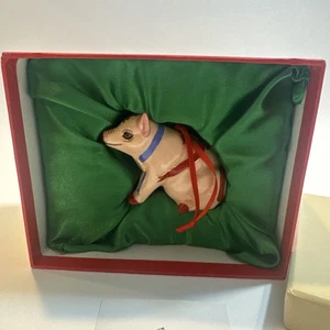 Lynn Chase Designs maiale ornamento natalizio - Foto 1 di 19