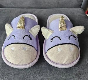 Kinderhausschuhe Fleece Einhorn Hausschuhe für Mädchen Größe 27/28 - Bild 1 von 10