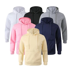 Sudadera cálida para hombre y mujer Sudadera casual de streetwear de color sólido - Imagen 1 de 35