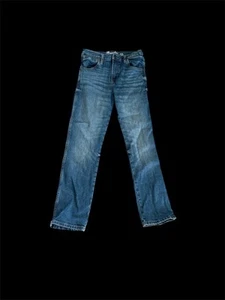 Wrangler Retro Kids Boys Jeans Size 12 Slim Straight Blue Denim Adjustable Waist - Picture 1 of 5