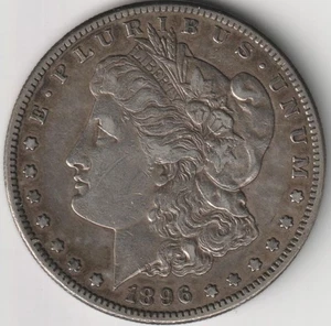 BETTER DATE 1896-S MORGAN SILVER DOLLAR XF DETAILS - Picture 1 of 2