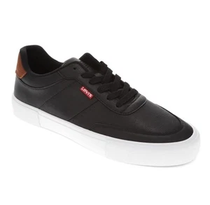 Levi's Herren Munro Kunstleder Retro Niedrig Turnschuhe Schwarz Hellbraun Größe 8 EUC - Bild 1 von 14