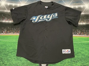 Maglia Vernon Wells #10 Toronto Blue Jays autentica taglia 2XL Majestic usata - Foto 1 di 12