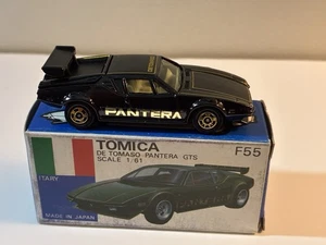 Tomica De Tomas’o Pantera GTS #F55 with Box Made In Japan - Picture 1 of 13