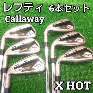 Callaway Iron Set [Lefty] X HOT FLEX-S 6pcs 5.6.7.8.9.Pw used - Picture 1 of 11
