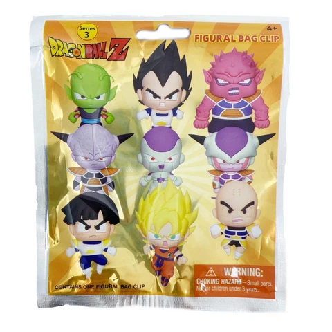Dragon Ball Z - Series 3 - Figural 3D Character Bag Clip - YOU CHOOSE! Cover