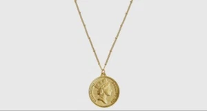 Susan Shaw Queen Elizabeth Münze an Goldkette Halskette - Bild 1 von 3
