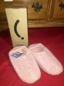 HomeTop Slippers Womens US 9 10 UK 7 8 Fuzzy Fur Pink Flats NEW Euro 40 41 NEW - Picture 1 of 8
