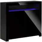 High Gloss LED Cabinet Cupboard Sideboard Buffet Console with RGB Lighting