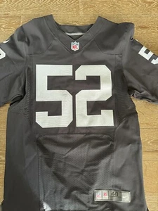 Khalil Mack #52 Nike Vapor Elite BLK Oakland Raiders On Field Game Trikot 40 Neu mit Etikett - Bild 1 von 14